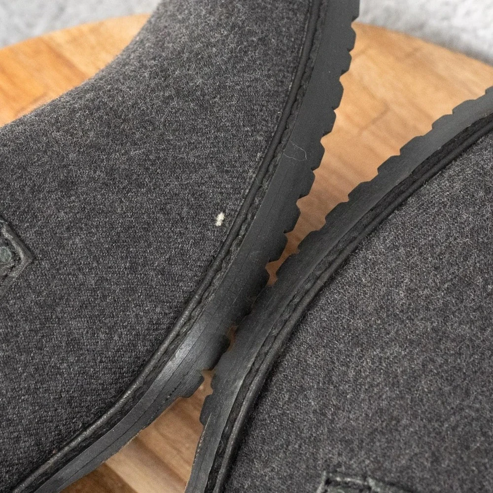 BEN SHERMAN‎ MEN DRESS SHOES 8.5 D.GREY/BLACK PARSON WOOL